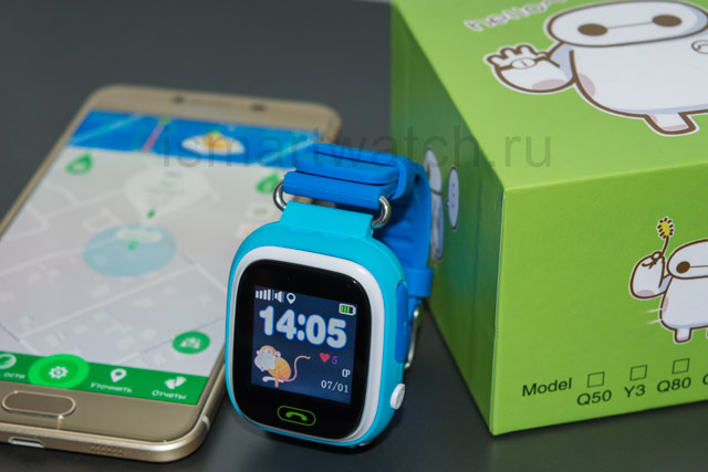 Smart Baby Watch Q90 коробка