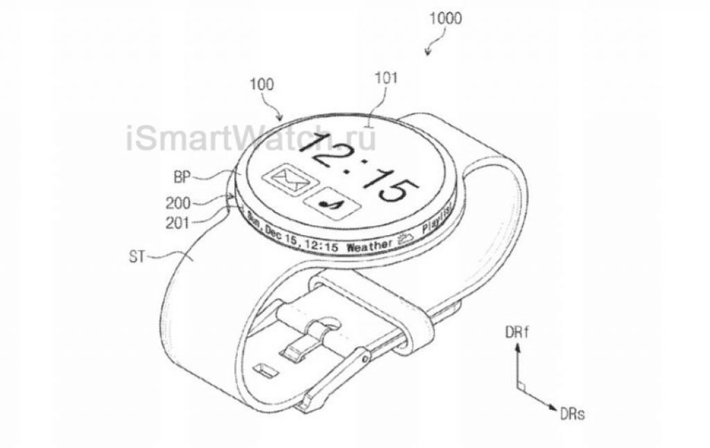 Умные часы Samsung с боковым дисплеем