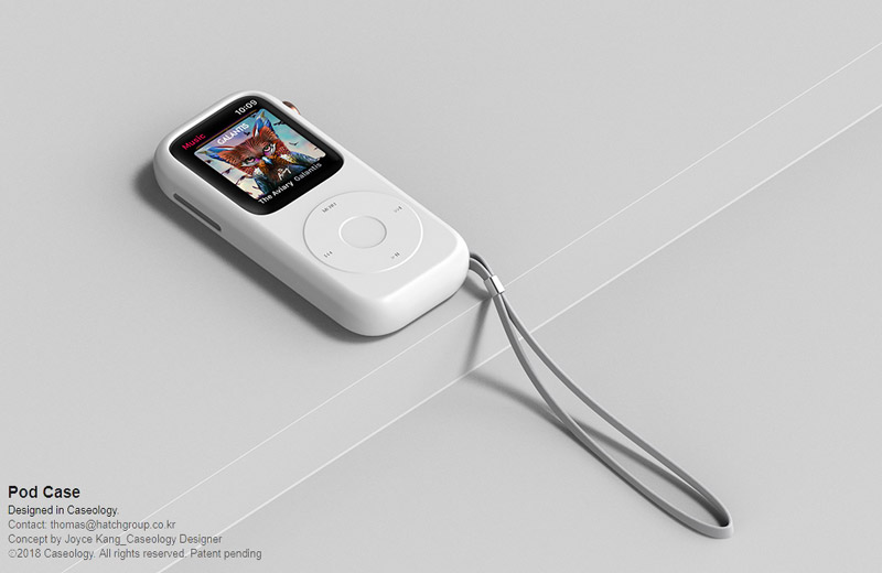 Новый концепт чехла превращает Apple Watch Series 4 в iPod